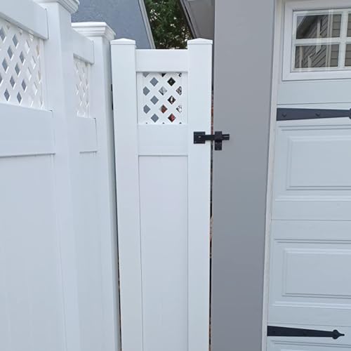 5.5" Fence Gate Latch Heavy Duty for Wooden Fence Gate Latch for Outdoor, Cabinet, Shed, Sliding Doors and Farm Gate