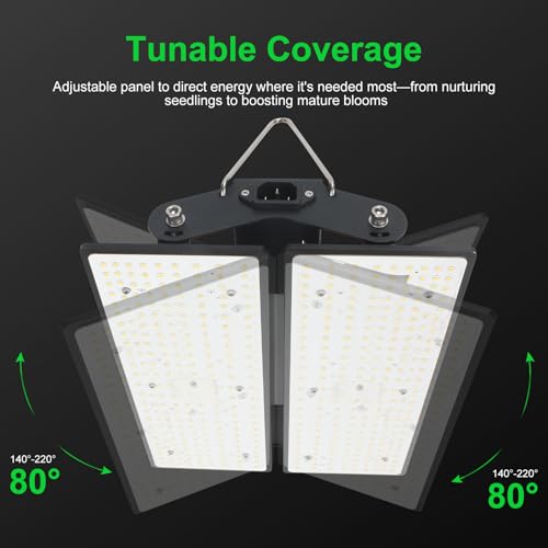 100W LED Plant Grow Light Meets Plant Growth Requirements Multi-Angle Adjustable, Hanging Design Suitable for Various Growing scenarios - size: 100W