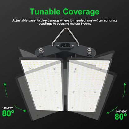 100W LED Plant Grow Light Meets Plant Growth Requirements Multi-Angle Adjustable, Hanging Design Suitable for Various Growing scenarios - size: 100W