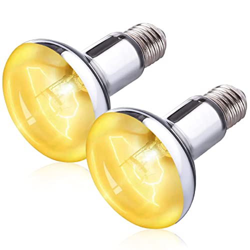 2 Pack 100W UVB UVA Reptile Light,Reptile Heat Lamp Basking Bulb for Bearded Dragon,UVB Bulb Basking Light for Reptiles…