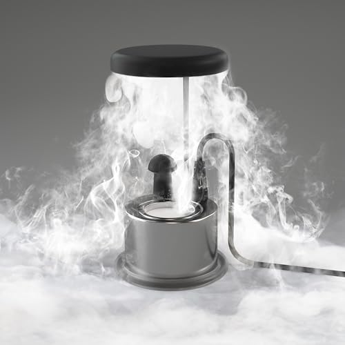 Landen PLANTBRIZ Heavy-Duty Mist Maker with Protective Cap - Advanced Longevity Ultrasonic Fogger for Aquariums, Terrariums, Paludariums - Silent & Energy-Efficient