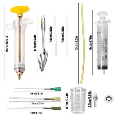 Baby Bird Feeding Syringe Set, Small Pet Parrot Feeding Tubes for Birds, Hand Feeding Tubes Kit Parrot Feeder Food Feeding & Watering Supplies for Small Pet Baby Birds (20ML+50ML) - color: 20ML+50ML