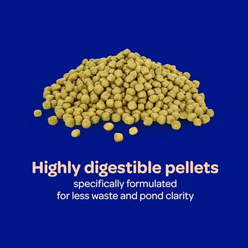 Kaytee Koi’s Choice Floating Fish Food for Koi, Goldfish & Pond Fish | Supports growth. Fish food pellets for all seasons. 35% protein, fish meal first, highly digestible koi food - size: 25 Pound (Pack of 1)