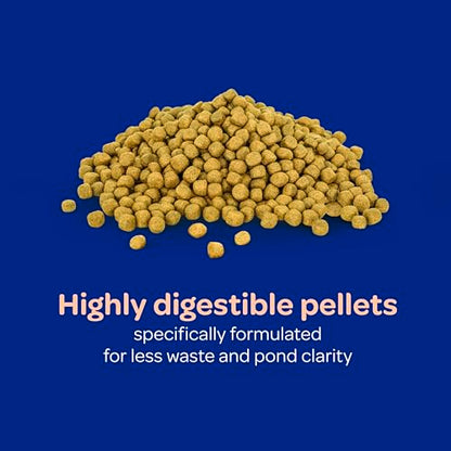 Kaytee Koi’s Choice Floating Fish Food for Koi, Goldfish & Pond Fish | Supports growth. Fish food pellets for all seasons. 35% protein, fish meal first, highly digestible koi food - size: 25 Pound (Pack of 1)