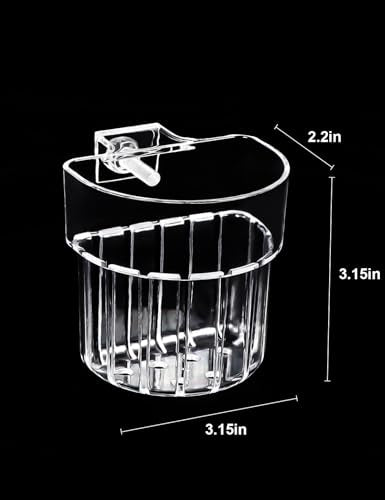 2 Pack Clear Aquarium Plant Holder Top Hanging Fish Tank Plant Holders Fits up to 0.8in Tank Edges, Aquarium Décor - color: Semicircle-White