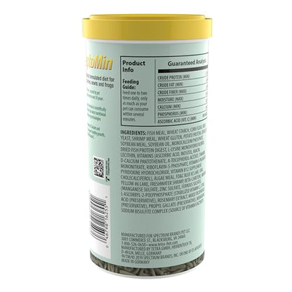 Tetra ReptoMin Floating Food Sticks, Food for Aquatic Turtles, Newts and Frogs, 10.59 oz (Pack of 1) - size: 10.59 Ounce (Pack of 1)