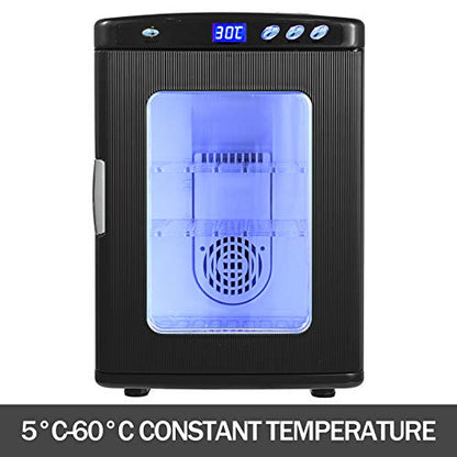 Black Reptile Egg Incubator 25L Capacity Mini Digital Incubator ReptiPro 6000 Portable Reptile Incubator Cabinet Style with Heating and Cooling 5-60°C 12V/110V Work for Small Reptiles