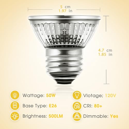 Reptile Heat Bulb 50W UVA UVB Reptile Light Bulbs Dimmable | 2 Pack Heat Lamp Bulbs, Basking Light Bulb for Turtle, Beard Dragon Gecko Lizard Amphibians - color: Cream-50w Th09