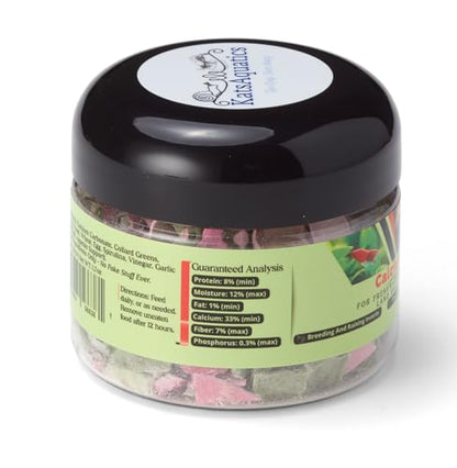 Calcium + Nutrition - For Breeding, Strong Shells, Healthy Molts, 100% Natural, Does Not Dissolve in Water, Fast Sinking For Aquatic Shrimp, Snails, Plecos and more! Biologist Made in USA
