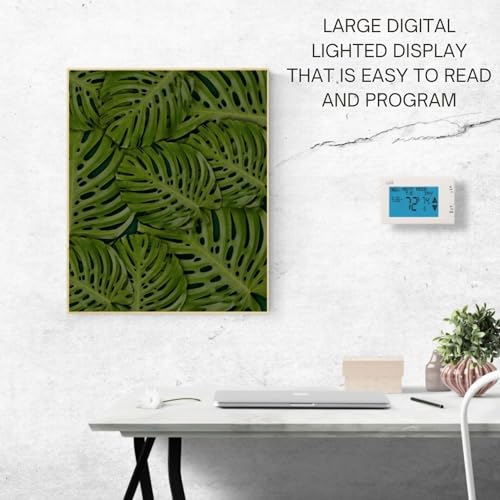 Lux LTX9600TS 7 Day Programmable Touch Screen Thermostat | Home Use - style: LTX9600TS: 2 heat & 1 cool Stage, Touchscreen