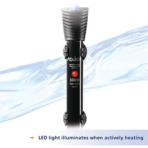 Aqueon Submersible Aquarium Heater, 300 Watts, Up to 100 Gallons - size: 300 Watts, Up to 100 Gallons