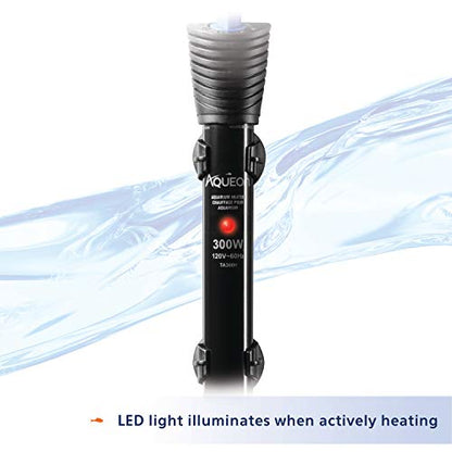 Aqueon Submersible Aquarium Heater, 300 Watts, Up to 100 Gallons - size: 300 Watts, Up to 100 Gallons