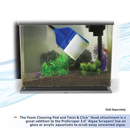 Aqueon ProScraper 3.0™ Adjustable Aquarium Algae Scraper (Pack of 2) - size: No Size (Pack of 2), style: Adjustable Scraper