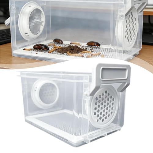 Mealworm Breeding Box, Reptile Feeder, Sturdy and Reusable Cage, Mealworm Breeding Container, Style B - color: style B