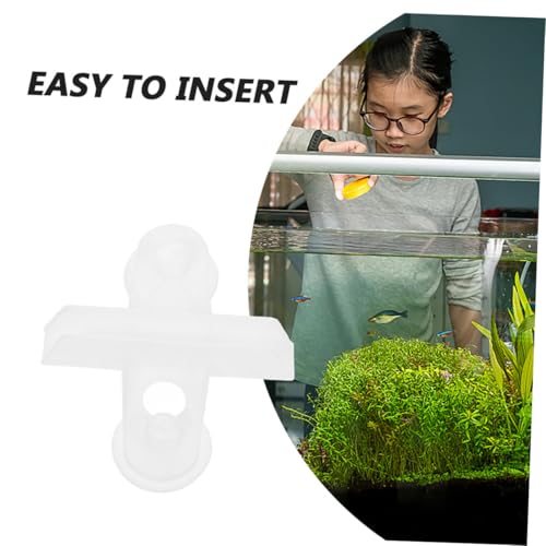 20pcs Aquarium Suction Cup Clips Durable Fish Tank Isolation Plate Holders Simple Installation for All Tank Versatile Air Hose Support for DIY Setup and Reptile Enclosures