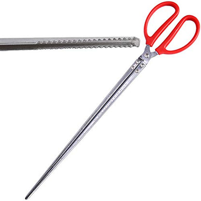 Multi-Function Clip Scissor Tongs Anti-Slip Tool Clip Sea Crab Artifact Crab Tongs, Mud Tongs, Iron Tongs, Garbage Clips, Catching Sea Clips - 14.5 Inches Long (Straight Head) - size: Straight Head