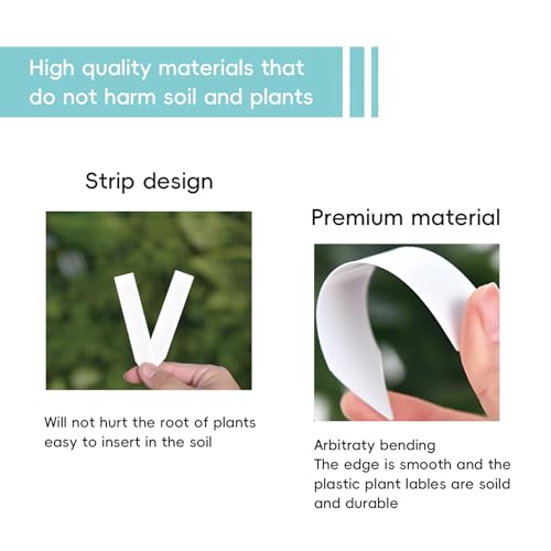 One Line Label, Succulent Plant, Plastic Waterproof Horticultural, T-Shaped Flower Label, 3.9 * 0.78inch, 200 Pcs