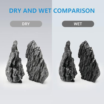 KINGRUI Natural Seiryu Rock Stone 11lb Dragon Stone for Aquarium Landscaping Models Fish Tank Decoration Reptile and Amphibian enclosures 3-6inch - size: 11lb(3-6inch)