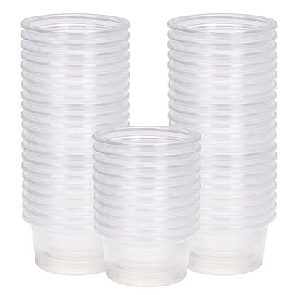 AIICIOO Gecko Feeder Ledge Cup 1oz Plastic Bowls 50 Pack Reptile Food Feeder Water Dish Ledge Accessories Bowls for Crested Gecko Lizards Chameleon Spiders Snake Frogs - size: Feeding Cup 50Pcs