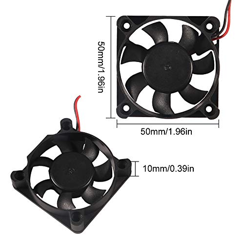 UMLIFE 50mm Fan 5V USB Brushless DC Cooling Fan, 4 Pack Speed 4200 RPM Fan for Small Appliances Series Replacement (4 PCS 5010 5V USB) - color: 5V USB(5010)