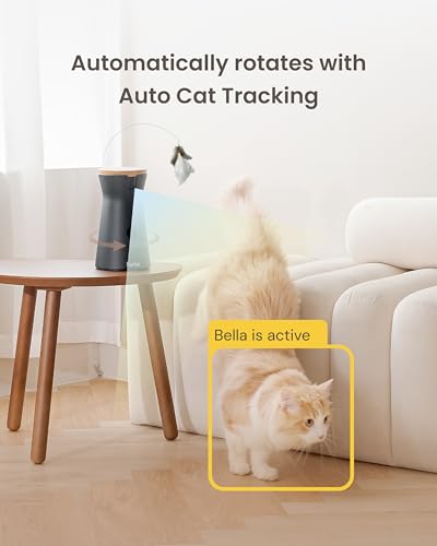 Furbo 360° Cat Camera [No Monthly Fee] | 360° Rotating Live View, Meowing Alerts, Treat Toss, 2-Way Audio, Night Vision, Smart Home Kitten Monitoring, No AI Alerts - style: Cat 360° Camera