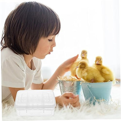 TOYANDONA 2pcs Reptile Egg Incubator Hatchery Box for Lizards Pigeon Eggs Easy to Clean Transparent Design for Observation Reusable Reptile Tool
