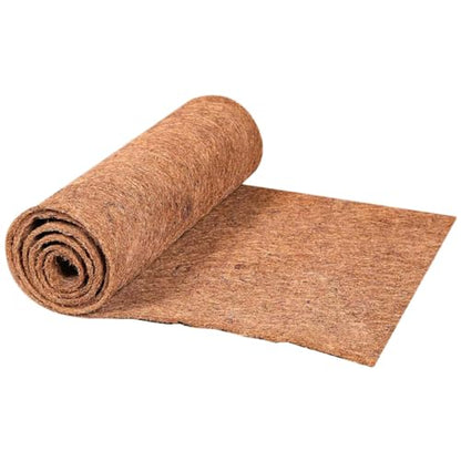 Natural Coco Coir Fiber Liner Roll, co-conut Fiber Pad Sheet, Hanging Basket Coco Liners, Coco Fiber Mat Reptile, Coco Fiber Replacement Liner for p-lanters Window Box Flower Basket Garden Decoration - size: 100x30 cm