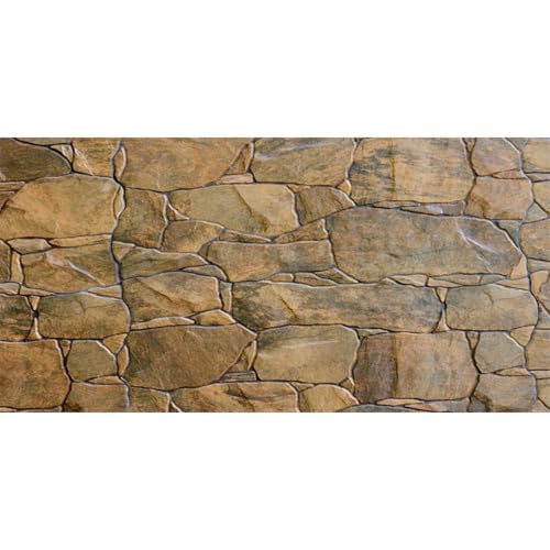 AWERT Stone Aquarium Backdrop Rock Wall Fish Tank Background 24x12 in Vinyl - size: 24x12in/60x30cm