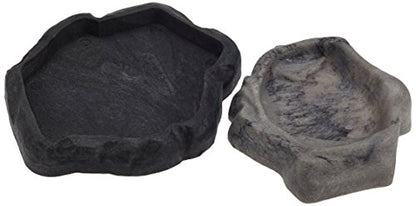 Zoo Med Combo Repti Rock Food and Water Dishes Small - size: Small (Pack of 1)
