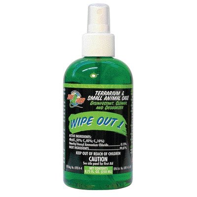 Zoo Med Wipe Out Cleaner for Terrarium and Small Animal Cage [Set of 2] Size: 4.25 Oz.