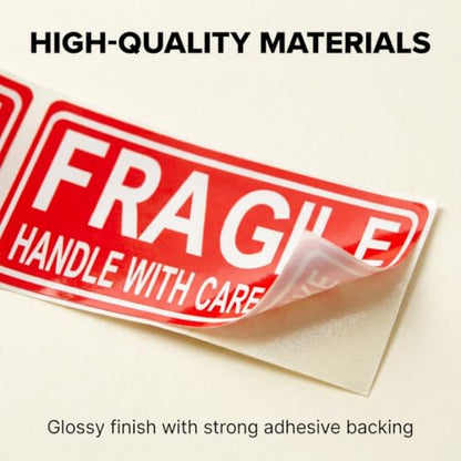 120Pcs Fragile Shipping Labels, Handle with Care Packing Stickers | 120Pcs high-visibility fragile labels mark delicate boxes, parcels, envelopes, moving cartons, mailers. - color: 120pcs- Fragile Stickers Handle