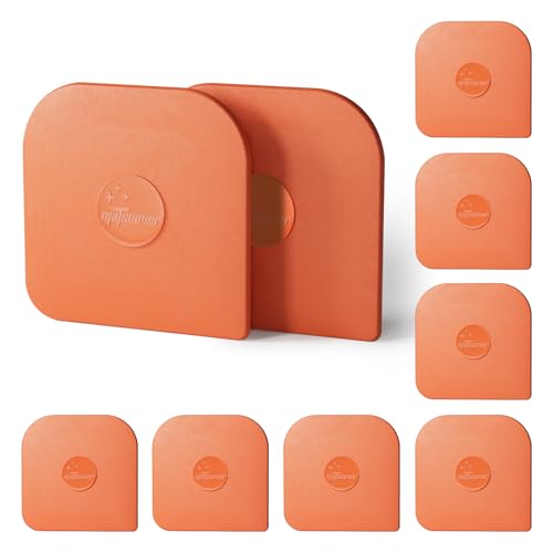 Pan Scraper, 10 Pcs Pot & Dish Scraper Plastic, Sturdy Scraper Kitchen Tool, Orange | Pot Scraper Non Scratch for Cast Iron, Pot and Pan Cleaning, Food Scraper for Dishes, Home & Apartment Essentials, Orange - color: Orange, size: 10 Pcs