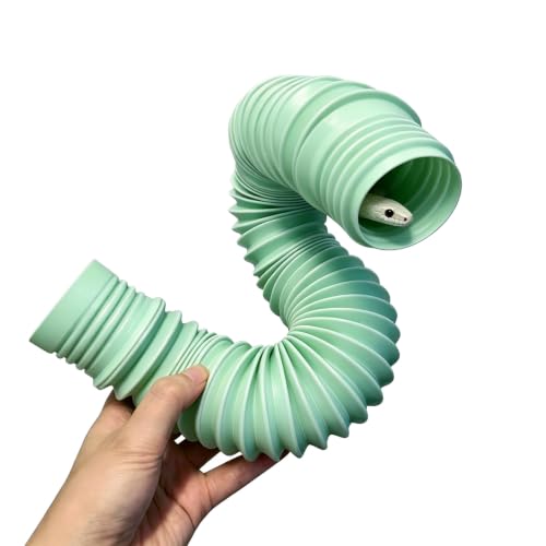 Bendable Reptile Tunnel & Hide for Juvenile Snakes | Snake Enrichment Tunnel,Corn Snake,Bendable Reptile Hideout Tunnel
