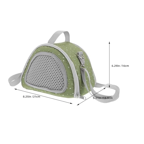 2pcs Small Pets Carrier Bag for Hamster, Gerbil, Sugar Glider Portable Lightweight Animal Travel Carrier with Breathable Mesh Window, Polyester Oxford Cloth, All-Weather Outdoor