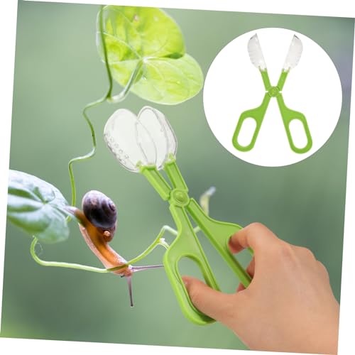Outdoor Catcher Clamp Multi-Functional Tool for and Reptile Poop Cleaning for Terrarium Maintenance and Feeding Safe Design