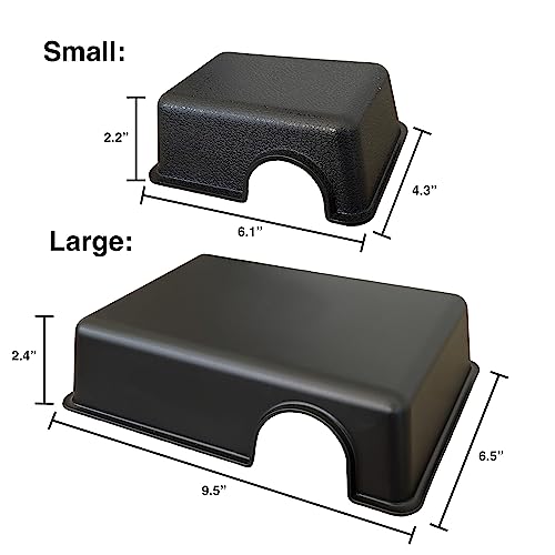 Plastic Reptile Hide Box for Leopard Geckos, Snakes, Lizards, Cornsnakes - Small & Juvenile - style: Small