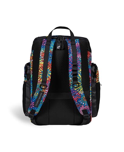 ARENA One Go Swim Backpack Travel Large Size Athletes Sports Equipment Bag 45 Liters - color: Arena Garden