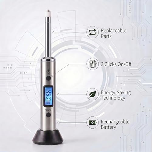 Real-time Temperature Reading Device, Digital thermocouple Thermometer Kits - Black Version (Stainless Steel) - color: Stainless Steel