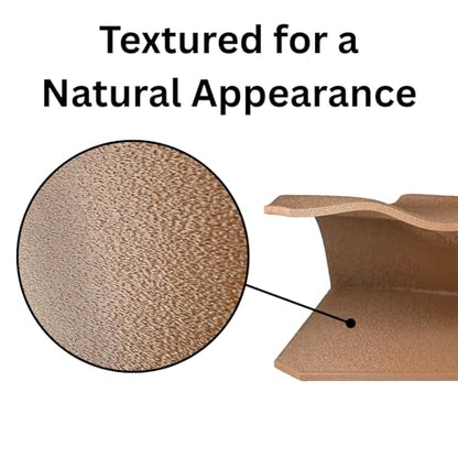 Reptile Corner Underground Cave Natural Curve Viewing Hide | Hognose Snake, Corn Snake & Leopard Gecko Hideout Reptile Habitat Tank Enrichment | Decor Decoration Accessories Supplies Toys Ornaments