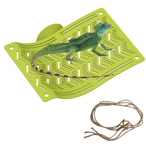 alfyng Bearded Dragon Frog Lizard Hammocks, Reptile Hammock with Suction Cups & Tie Straps, Hanging Swing Cradle for Chameleon, Lizards, Geckos, Snakes, Lguana, Reptile & Amphibian Habitat Décor - size: Small