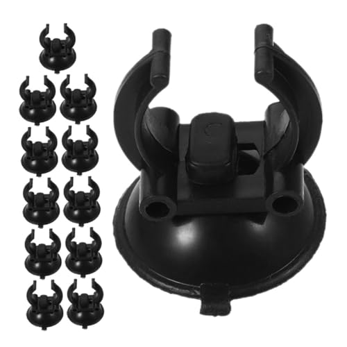 Toddmomy 12pcs Aquarium Suction Cups with Clips Secure Airline Tubing Decorations for Fish Tanks Shrimp Nests and Reptile Hammocks Easy Installation Firm Grip