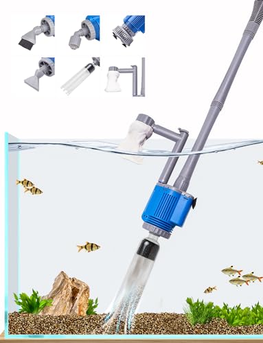 Aquarium Gravel Cleaner - Electric Automatic Removable Vacuum Water Changer Sand Algae Cleaner Filter Changer 110V/28W