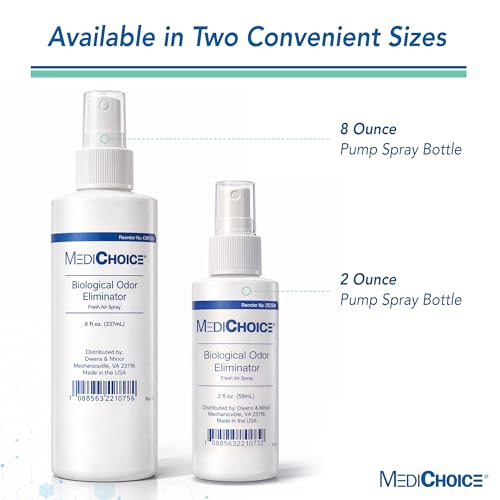MediChoice Biological Odor Eliminator, Scented, Pump Spray, 2 Ounce, 1314OE2240 (Each of 1)