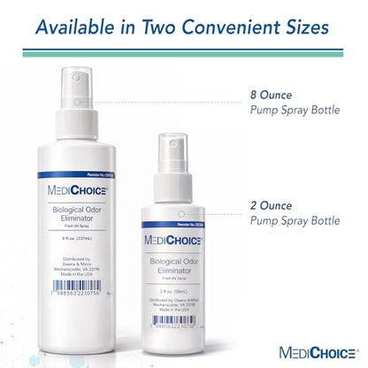 MediChoice Biological Odor Eliminator, Scented, Pump Spray, 2 Ounce, 1314OE2240 (Each of 1)