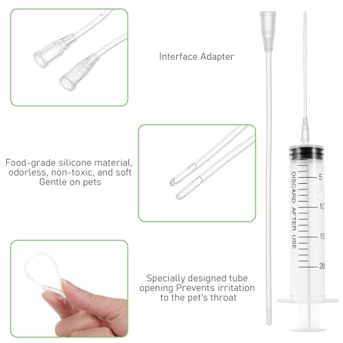 Baby Bird Feeding Syringe, Small Pet Parrot Feeder Hand Feeding Tubes Kit | Reusable Manual Bird Feeding Syringe With Spoon Tip And Soft Tube For Milk, Water, Liquid Food, Parrot, Small Pet