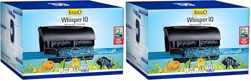 Tetra Whisper IQ Power Filter 60 Gallons, 300 GPH, with Stay Clean Technology 60-Gallon (Pack of 2) - size: 60-Gallon (Pack of 2)