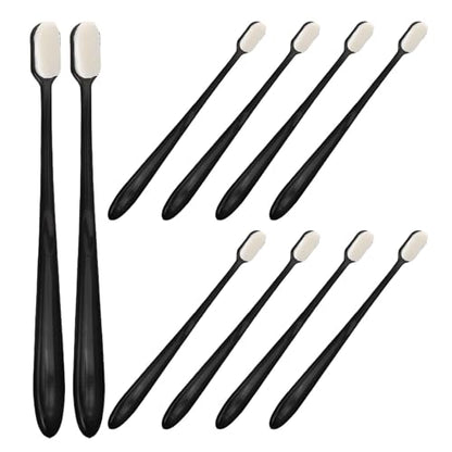 10pcs Turtle Shell Cleaning Brushes Flat Head Black for Pet Turtle Tank Maintenance Aquarium Scrubbing Tool for Reptile Health Care