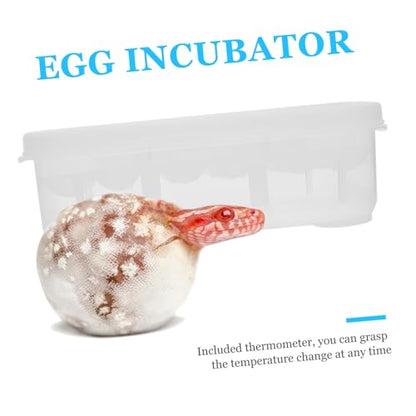 Egg Incubator Box Compartment Reptile Hatchery Breeding for Snakes Lizards Safe Eco-Friendly