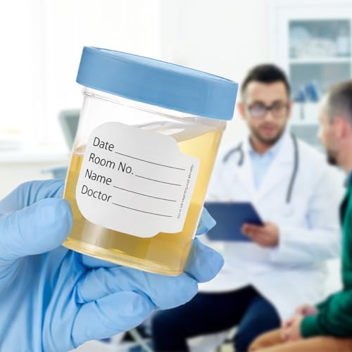 Vakly 4 oz Specimen Cups with Screw-On Lids Clear Non-Sterile 10 Pack | Medical sample container for lab testing, diagnostics, specimen transport, home testing, durable plastic, leak-resistant seal