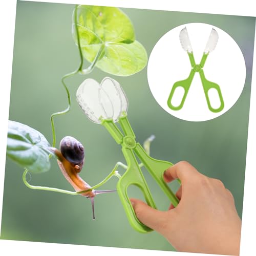 Happyyami Outdoor Multi-Functional Poop Cleaning Clamp Scoop Aquarium Grabber Tool for Reptile Feeding Safe Design for Quick Waste Cleanup and Efficient Catching